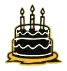 Icono de tarta de cumpleaños